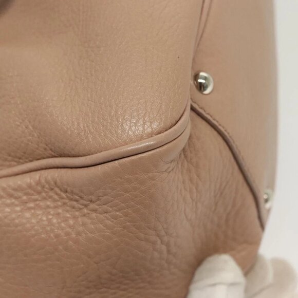 Salvatore Ferragamo Gancini Hand Bag Leather Pink Silver Auth 138865 - Picture 12 of 16